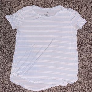 A small blue & white striped shirt from kohl’s